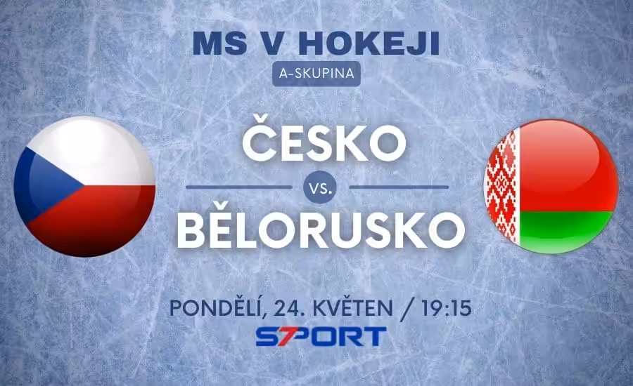 MS v hokeji 2021 Česko - Bělorusko online livestream zdarma