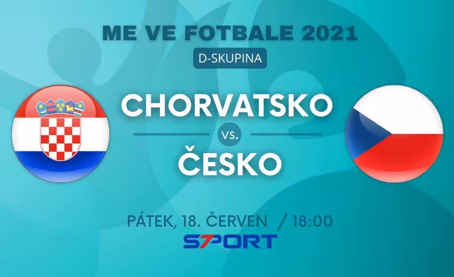 EURO 2021 / skupina D: Chorvatsko - Česko 1:1, Schick úřadoval z penalty 1 Chorvatsko-Česko live EURO 2021 - druhé utkání české reprezentace