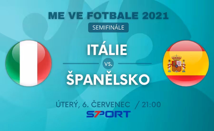 EURO 2021 semifinále: Itálie - Španělsko 2:1 pp. Nervy drásající výhra Italů! 1 Itálie - Španělsko live EURO 2021 zápas semifinále dnes
