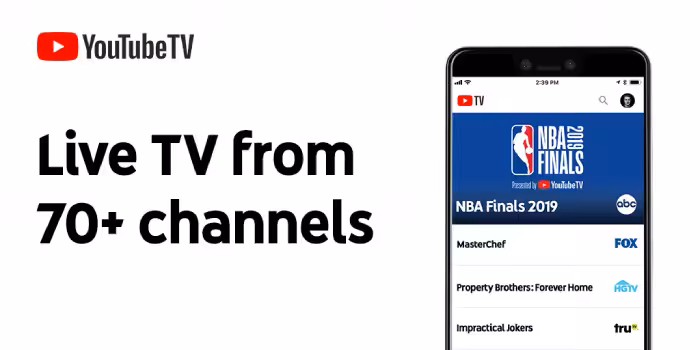 Sledujte NBA online na YouTube TV NBA live