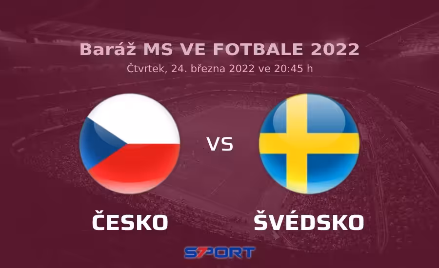 Švédsko - Česko baráž 2022