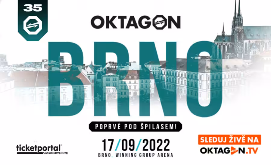 Oktagon 35 Brno (17.9. 2022) – program, karta, online výsledky, VIDEO. 1 Oktagon 35 Kincl vs Lohoré live stream