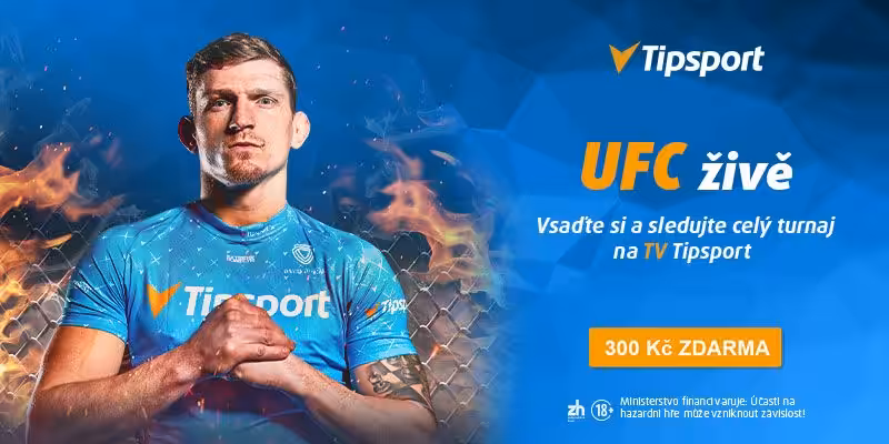 Tipsport bonus 300 Kč. UFC živě! Tipsport bonus 300 Kč. UFC živě!