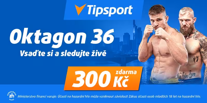 Oktagon 36 Frankfurt (15.10. 2022) Eckerlin - Oliveira – program, karta, online výsledky, video. Sledujte Oktagon LIVE! 2 Oktagon 36 živě na TV Tipsport 800x400