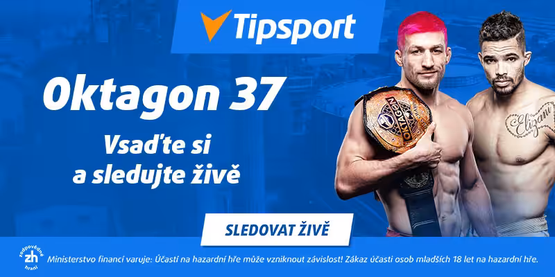 Oktagon 37 Ostrava (3.12. 2022) Kozma vs. Brito – program, karta, online výsledky 2 Oktagon 37 live stream živě na TV Tipsport