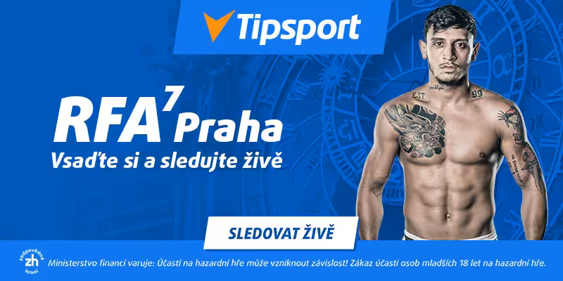 RFA 7 Praha 17.12. Sivák vs Záděra- program, karta, výsledky, live stream zdarma 2 RFA 7 živě na TV Tipsport