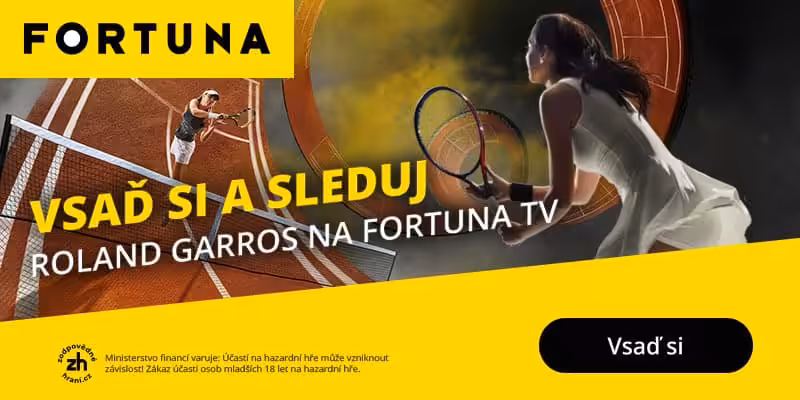 Lehečka - Sinner dnes |31.5.| Roland Garros 2025, livestream zdarma, bilance, kurzy 5 Sledujte Roland Garros na Fortuna TV