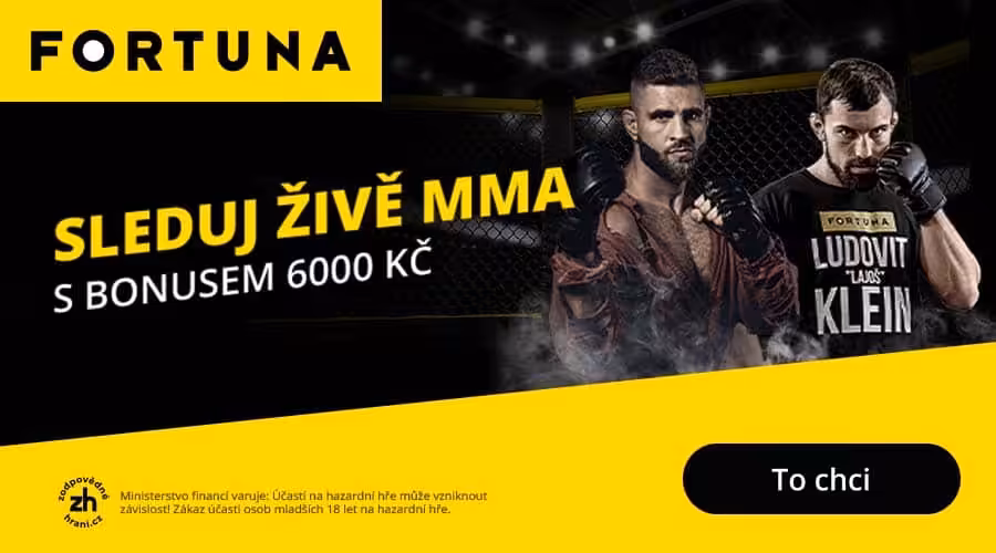 Fortuna TV live – recenze, podmínky, návod, program 6 MMA na Fortuna TV živě
