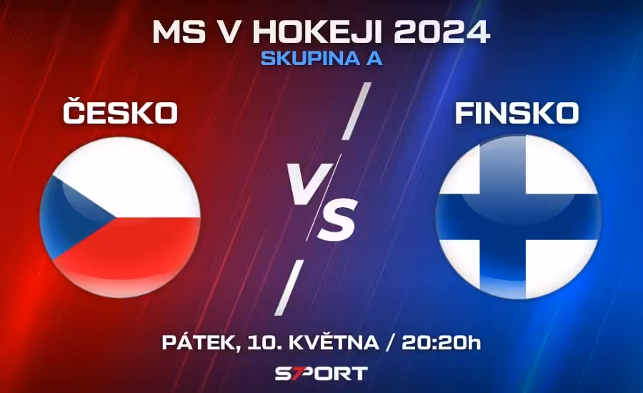 Česko - Finsko MS v hokeji 2024