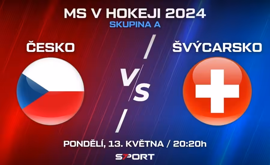 Česko - Švýcarsko na MS v hokeji 2024: Program, sestavy, live stream, výsledky 1 Česko - Švýcarsko MS v hokeji 2024