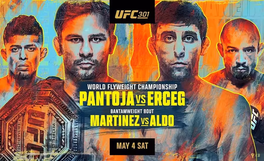UFC 301: Pantoja vs Erceg - program, fight card, výsledky, live stream 1 UFC 301: Pantoja vs Erceg