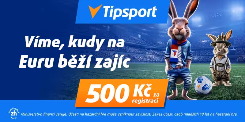 Tipsport bonus kudy na Euru běží zajíc