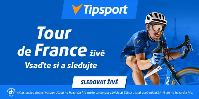 Tour de France 2026: etapy, pořadí, dresy, program, výsledky, Češi a kde sledovat živě 2 Tour de France live stream zdarma na TV Tipsport