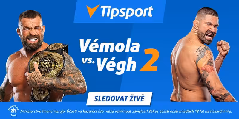 Odveta století Vémola vs. Végh 2 na Oktagon 58 v Edenu - porovnání, live stream zdarma 2 Vémola vs. Végh 2 live na TV Tipsport