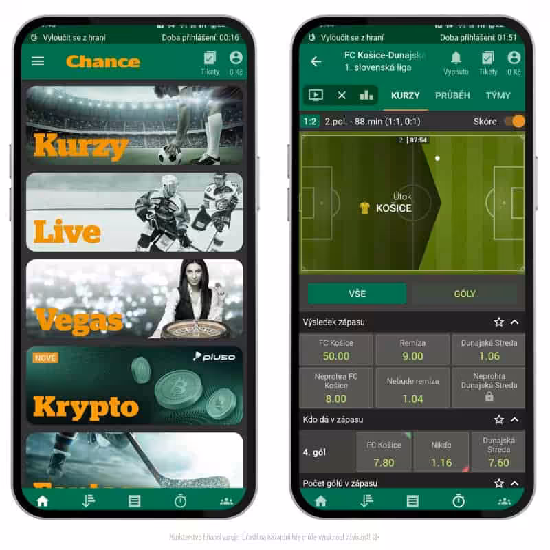 Chance recenze sázkové kanceláře - výhody, bonusy, registrace, kurzy 5 Mobilni aplikace Chance