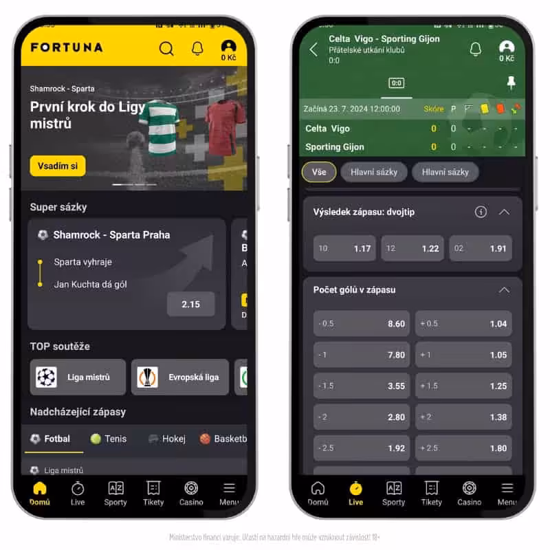Fortuna TV live – recenze, podmínky, návod, program 4 Mobilní aplikace Fortuna