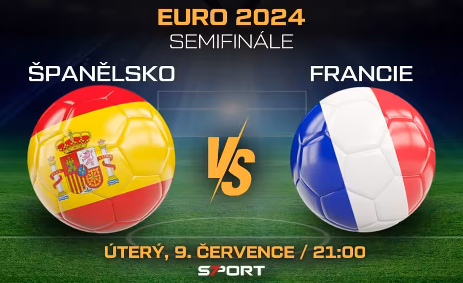 Španělsko - Francie semifinále ME ve fotbale 2024 - sestavy, live přenos, kurzy 1 Španělsko - Francie semifinále EURO 2024