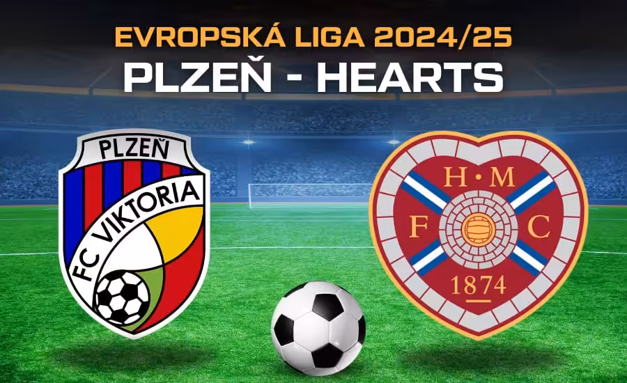 Plzeň - Hearts live v TV, online, live stream, sestavy, kurzy 1 Plzeň - Hearts