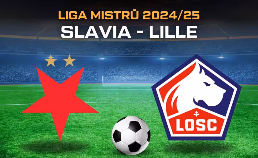 Slavia - Lille live v TV, online, live stream, sestavy, kurzy 1 Slavia - Lille