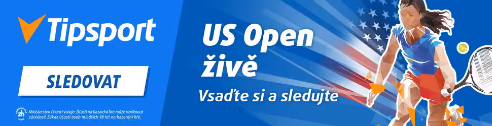 US Open 2026: program, výsledky, pavouk, Češi, kurzy a kde sledovat 2 US Open živě na TV Tipsport