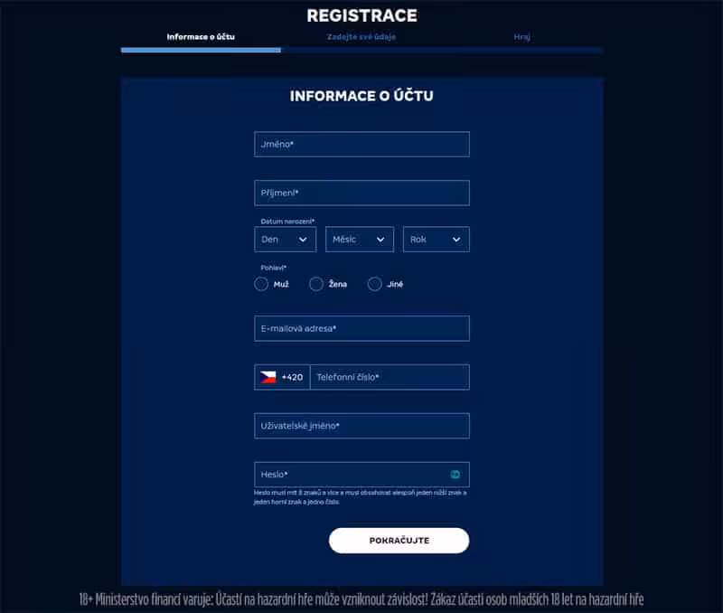 MerkurXtip recenze sázkové kanceláře – výhody, registrace, bonusy, kurzy 3 MerkurXtip registrační formulář