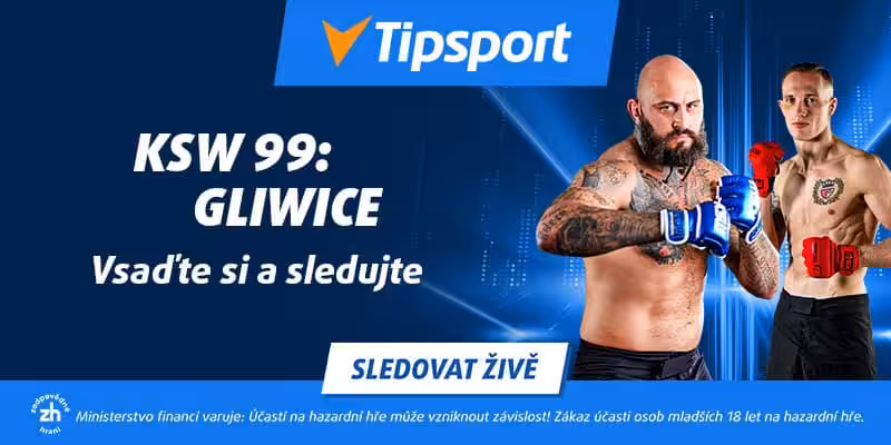 KSW 99 - program, dějiště, výsledky, kde sledovat live 2 KSW 99 živě na TV Tipsport