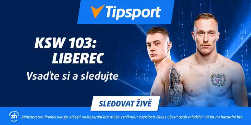 KSW 103 Liberec – program, fight card, kde sledovat živě zdarma 2 KSW 103 live na TV Tipsport