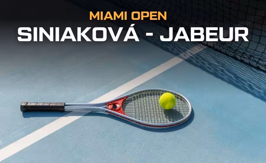 Siniaková vs. Jabeurová - Miami Open 2025 živě, výsledek, bilance, kurzy 1 Siniaková - Jabeur Miami Open 2025