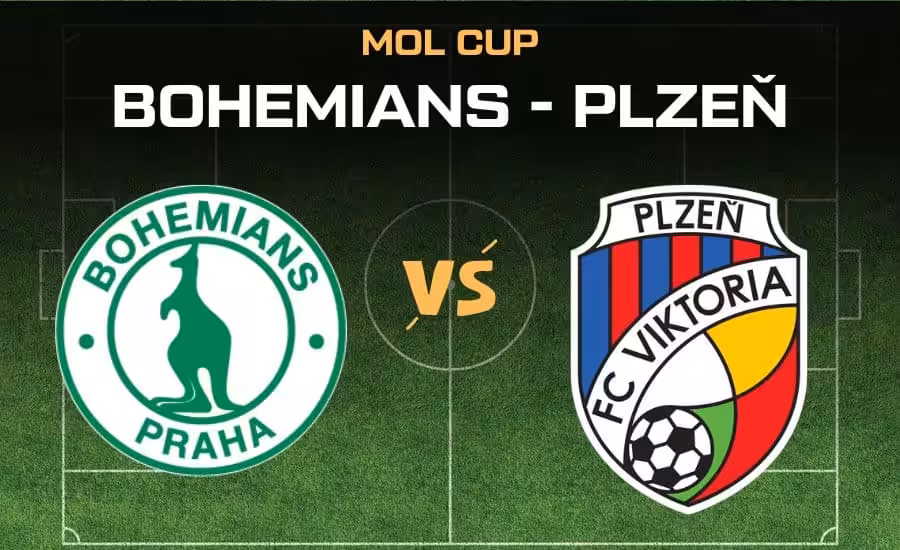 Bohemians - Plzeň MOL Cup čtvrtfinále