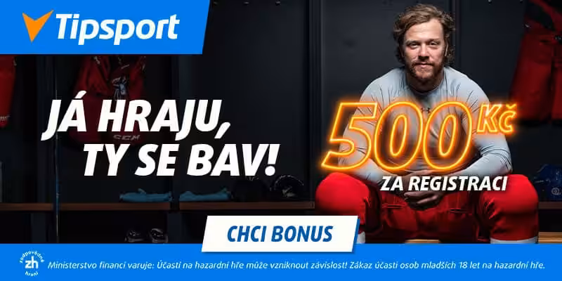 Česko - Dánsko |12.5.| livestream MS v hokeji 2025, sestavy, kurzy, analýza 6 Bonus 500kč na MS v hokeji od Tipsport