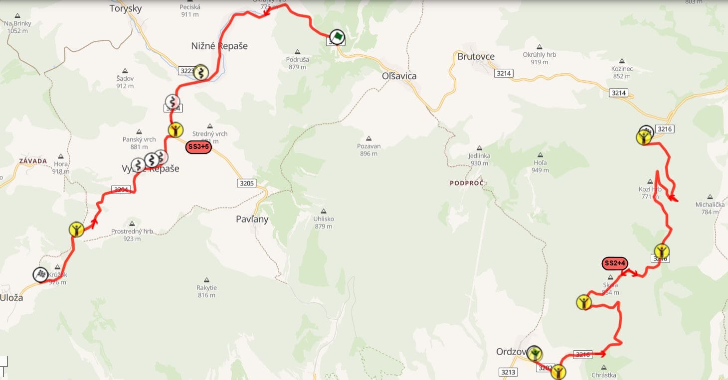 Slovakia Rallye Tatry 2026 – program, mapa, výsledky, vstupenky 3 Mapa Rallye tatry 2026