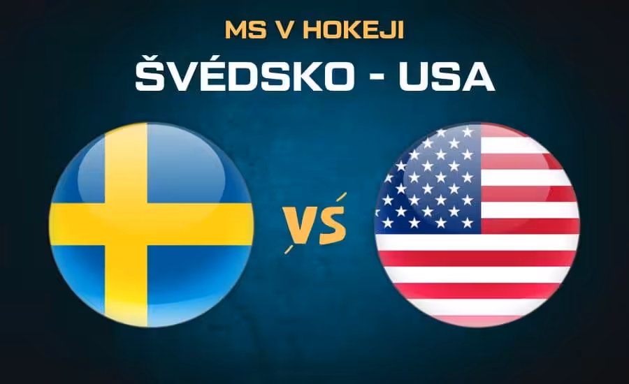 Švédsko - USA |24.5.| livestream MS v hokeji 2025, sestavy, kurzy, analýza 1 Švédsko - USA semifinále MS v hokeji 2025