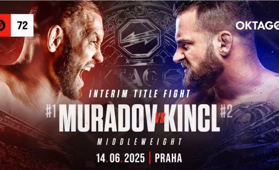 Muradov vs. Kincl živě na Oktagon 72 Eden - livestream zdarma, analýza, tipy 1 Muradov vs. Kincl na Oktagon 72
