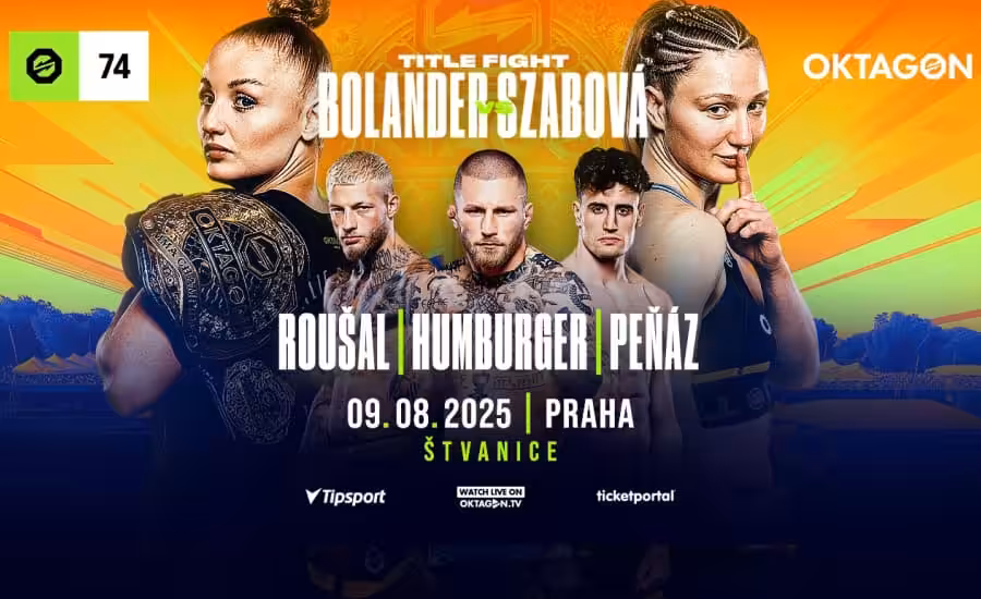 Oktagon 74 Štvanice |9.8.| – livestream zdarma, program, karta, výsledky 1 Oktagon 74 Štvanice zdarma na TV Tipsport