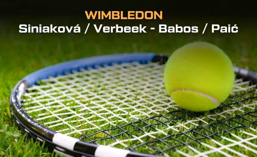 Siniaková / Verbeek - Babos / Pavić |8.7.| Siniaková dnes živě v semifinále Wimbledonu, livestream zdarma, bilance, kurzy 1 Siniaková dnes živě