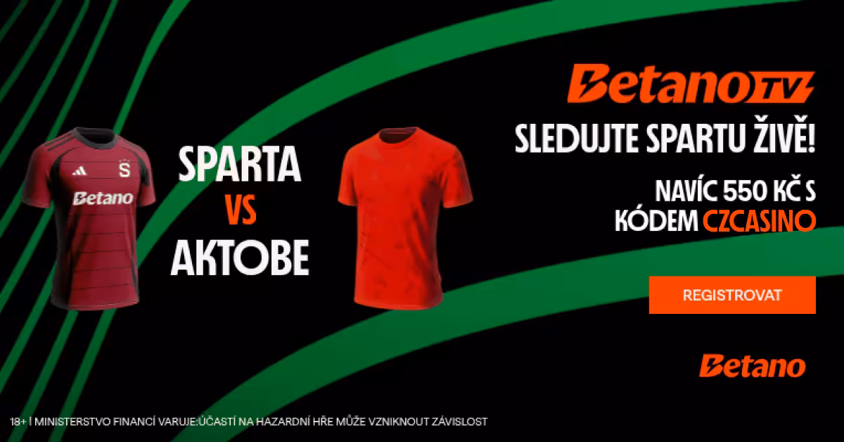 Sparta - Aktobe živě |31.7.| live stream zdarma, online, v TV, sestavy, kurzy 2 Live stream Sparta - Aktoe zdarma na Betano TV