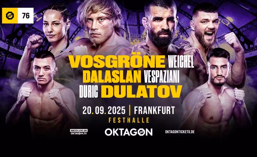 Oktagon 76 Frankfurt |20.9.| – karta, program, livestream zdarma, výsledky a další 1 Oktagon 76 Frankfurt