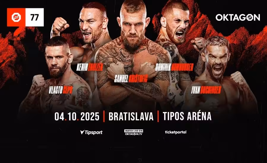 Oktagon 77 Bratislava |4.10.| – karta, program, livestream zdarma, výsledky a další 1 Oktaon 77 Bratislava