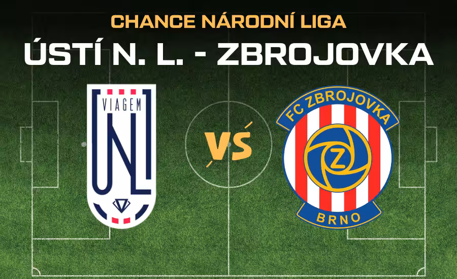 Ústí nad Labem - Zbrojovka Brno |3.10.| Live stream 2. ligy zdarma, sestavy, kurzy, tipy 1 Ústí nad Labem - Zbrojovka Brno Chance Národní Liga