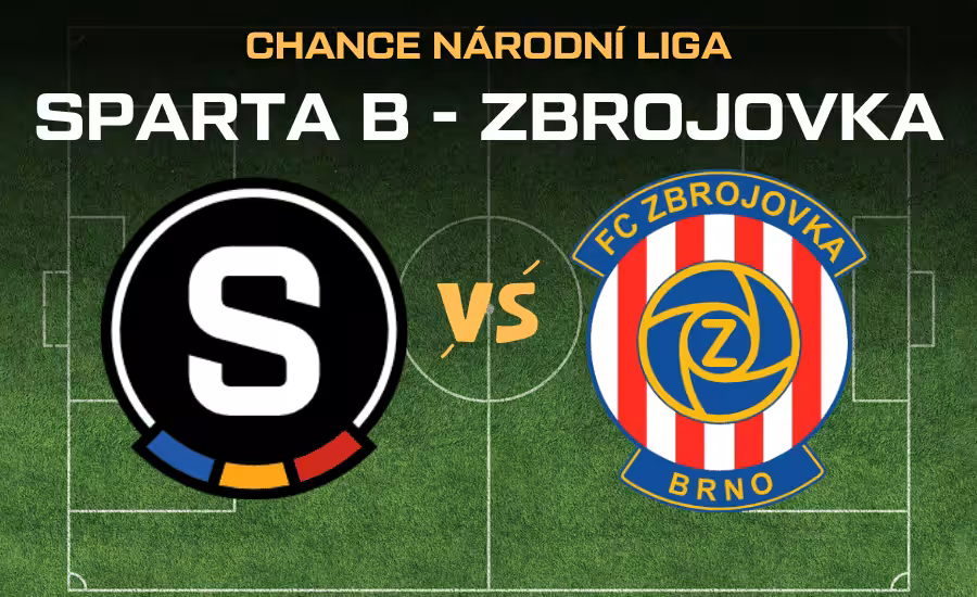 Sparta B - Zbrojovka Brno |9.11.| live stream zdarma na 2. ligu, TV přenos a sestavy 1 Sparta B - Zbrojovka Brno v Chance Národní Liga