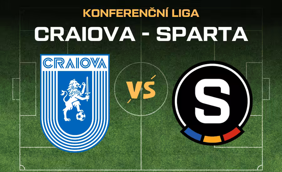 Fotbal živě: Universitatea Craiova - Sparta Praha |11.12.| Kde sledovat 5. kolo Konferenční ligy zdarma, sestavy a nejlepší tipy 1 Craiova - Sparta Konferenční liga
