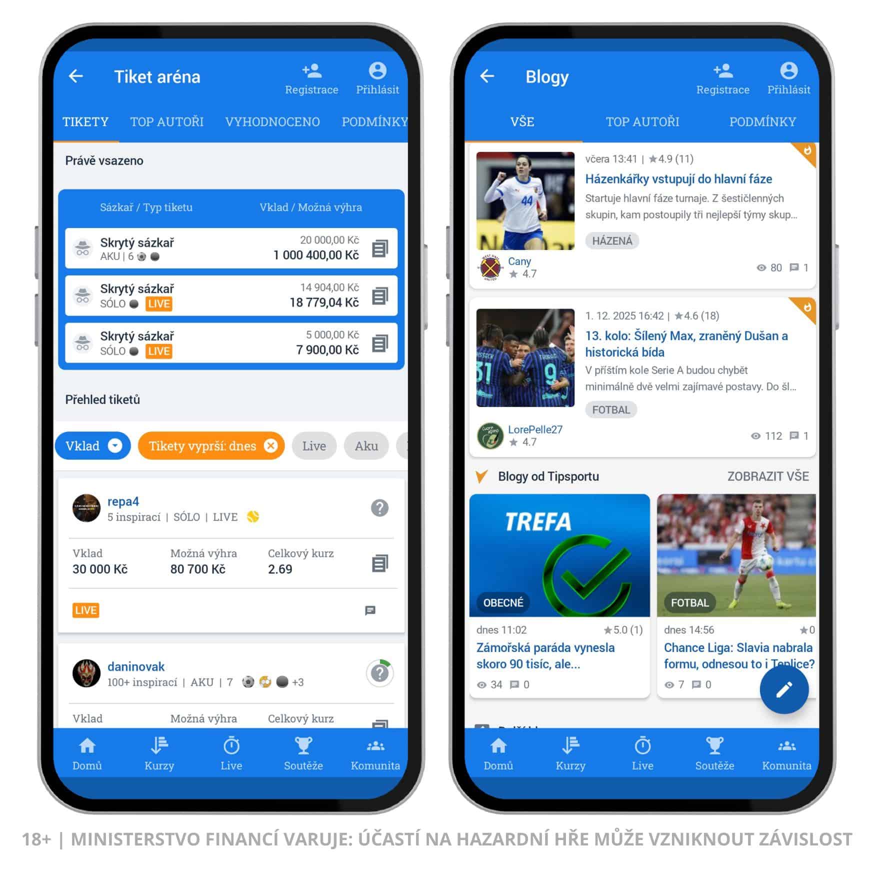 Tipsport komunita – tiket aréna, analýzy, fantasy, blogy a fórum 3 Tipsport komunita