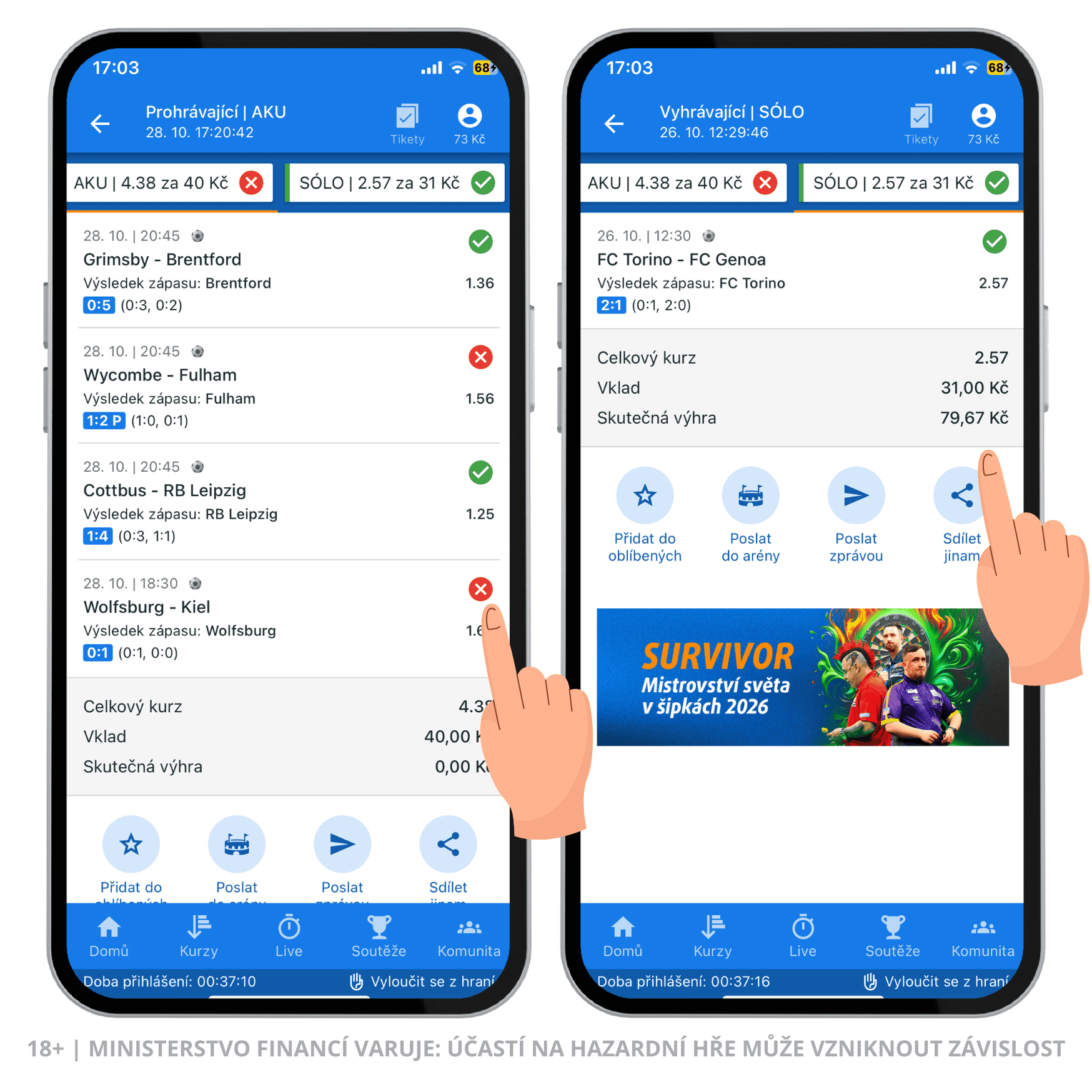 Tipsport kontrola tiketu 2026 – vyhodnocení online a na pobočce, storno tiketu, ověření a předčasné vyplacení 5 Tipsport kontrola tiketu 2