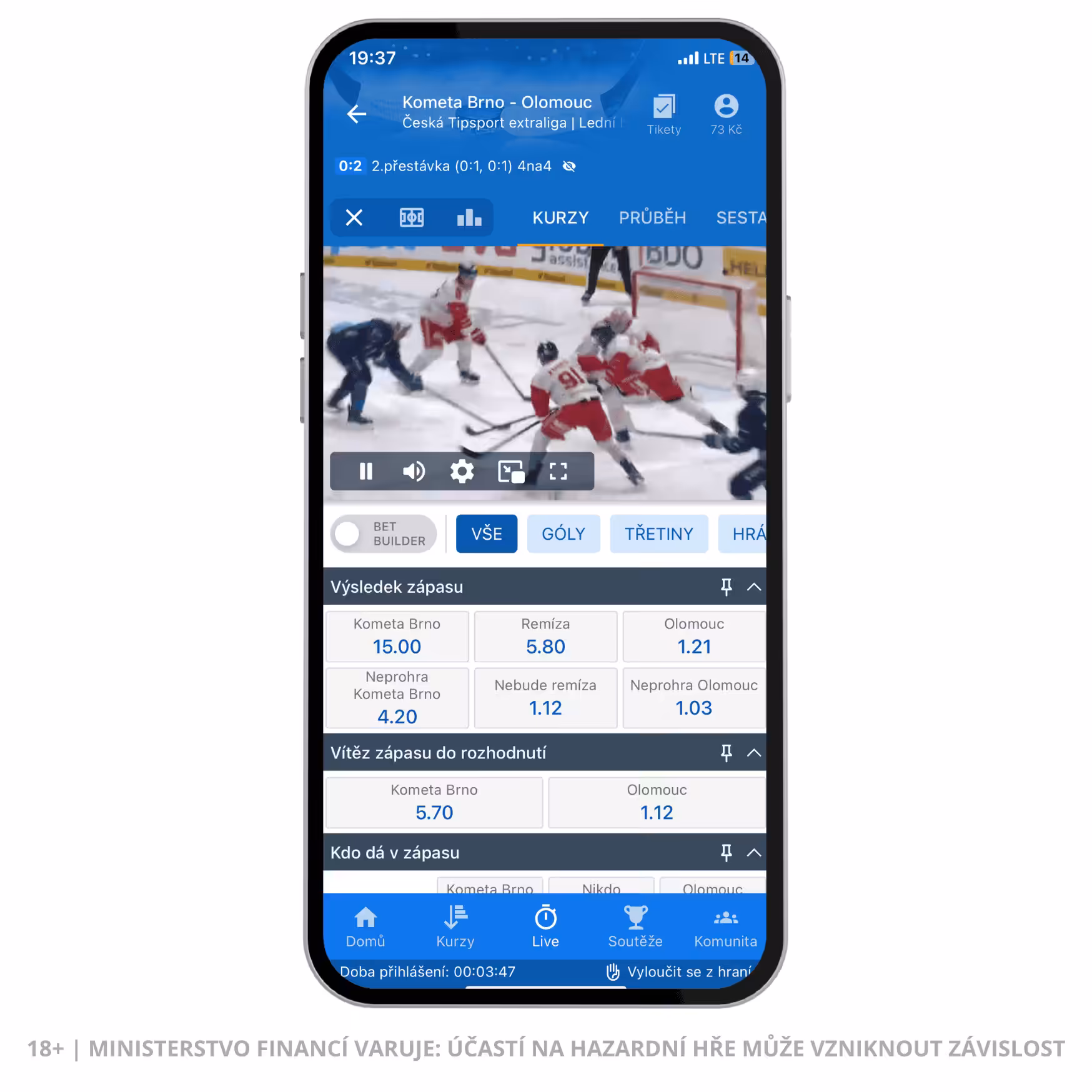 Tipsport mobilní aplikace 3