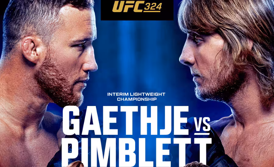 UFC 324 |25.1.| program a výsledky, karta, Gaethje vs. Pimblett live stream a kurzy 1 UFC 324