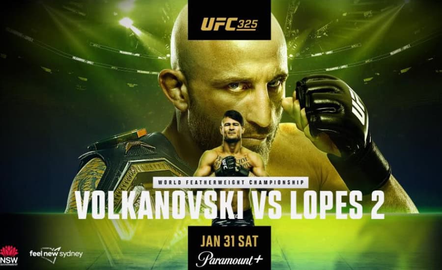 UFC 325 Volkanovski vs Lopes 2
