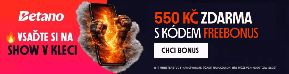 Vsaďte si na MMA s Betano bonusem 550 Kč