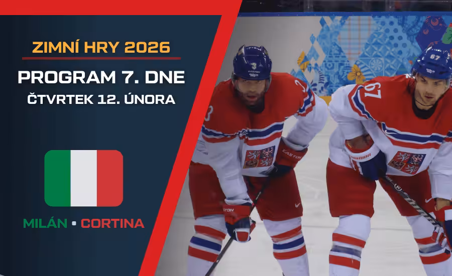 Program 7. dne ZOH 2026 |čtvrtek 12. února| Hokej Česko - Kanada, medaile v rychlobruslení, lyžování i snowboardu 1 Program ZOH 12.2.2026