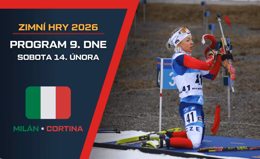 Program 9. dne ZOH 2026 |sobota 14. února| Hokej, biatlon, obří slalom nebo skoky na lyžích! 1 Program ZOH dnes - 9. den (14.2.)