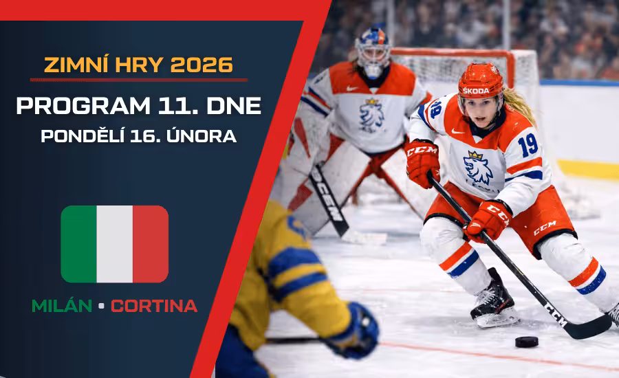 Program 11. dne ZOH 2026 |pondělí 16. února| semifinále hokejistek, curling proti Kanadě a slalom mužů 1 Program ZOH dnes 16. února